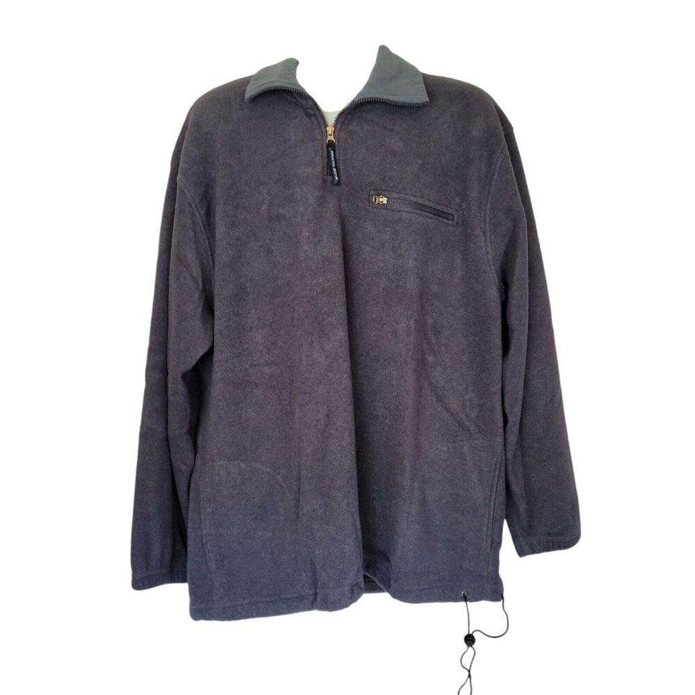 Arctic Zone Mens 1/4 Zip Fleece Pullover‎ XXL Gray 100% Polyester